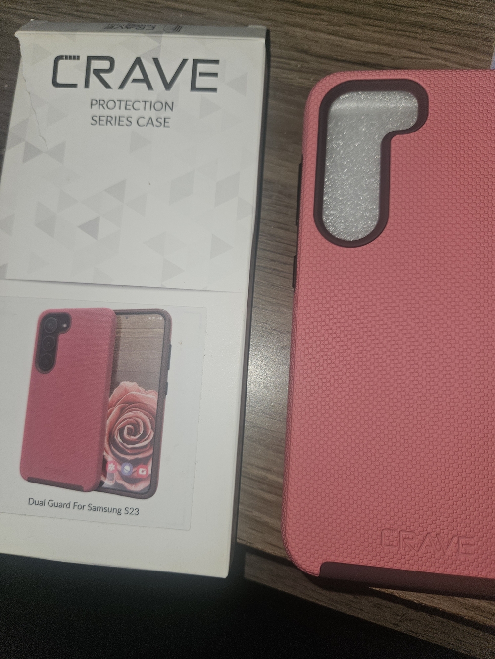 rave Crave Protection Series Pink Dual-Guard Case for Samsung S23